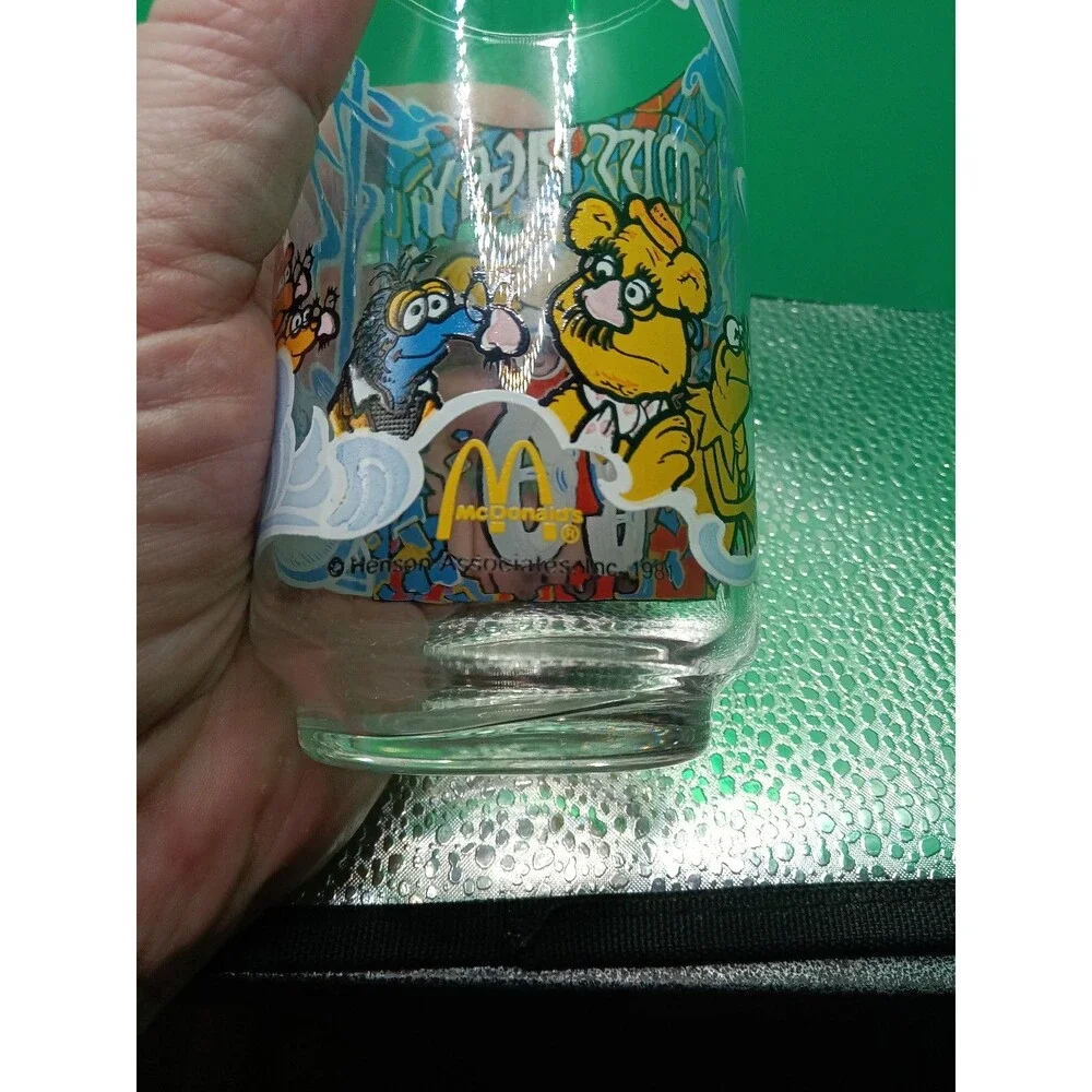 VTG - 1981 Muppets “Miss Piggy” On Motorcycle Drinking Glass McDonald’s
